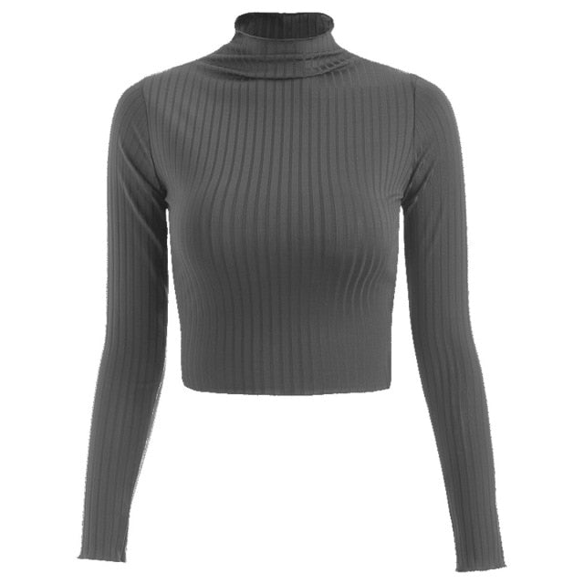 Knitted turtleneck T-Shirt