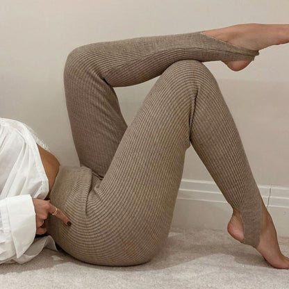 Ribbed Knitt Stretch Leggings