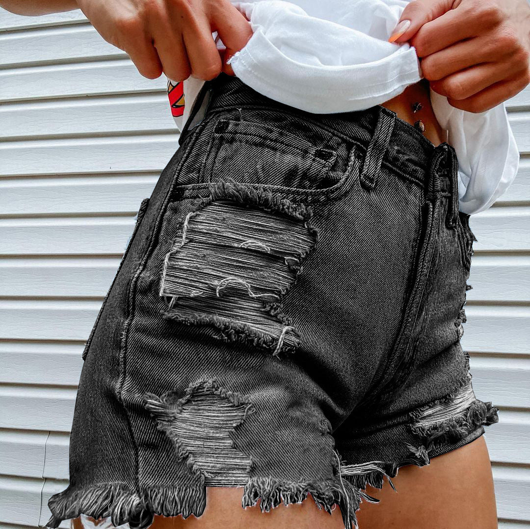 Lily's distressed shorts